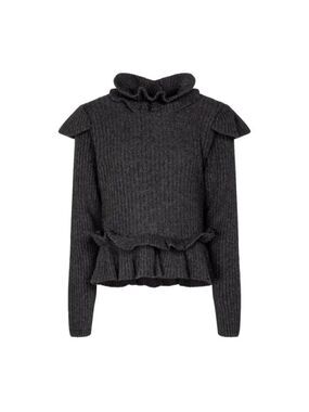 Ganni Wool Blend Open Back Sweater